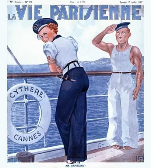 La Vie Parisienne 1937 Ma Capitaine Sex Appeal | Sex Appeal Vintage Ads and Covers 1891-1970