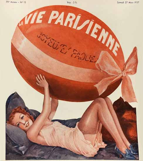 La Vie Parisienne 1937 Paques Sex Appeal | Sex Appeal Vintage Ads and Covers 1891-1970