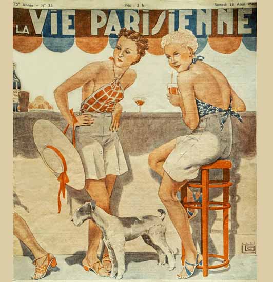 La Vie Parisienne 1937 Quelle Tenue Georges Leonnec Sex Appeal | Sex Appeal Vintage Ads and Covers 1891-1970