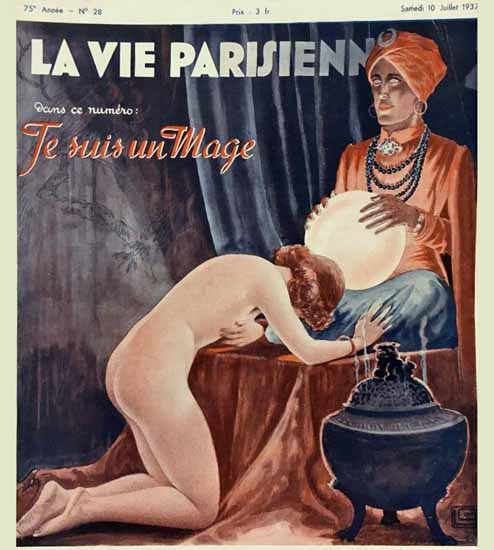 La Vie Parisienne 1937 Un Mage Georges Leonnec Sex Appeal | Sex Appeal Vintage Ads and Covers 1891-1970