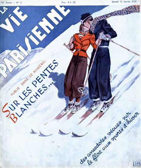 La Vie Parisienne 1938 Hiver Georges Leonnec Sex Appeal | Sex Appeal Vintage Ads and Covers 1891-1970