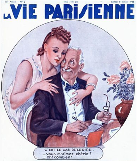 La Vie Parisienne 1938 Le Cas De Le Dire Georges Leonnec | La Vie Parisienne Erotic Magazine Covers 1910-1939