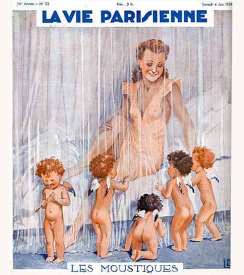 La Vie Parisienne 1938 Moustiques Georges Leonnec Sex Appeal | Sex Appeal Vintage Ads and Covers 1891-1970