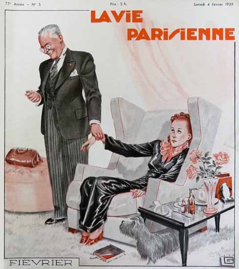 La Vie Parisienne 1939 Fievrier Georges Leonnec Sex Appeal | Sex Appeal Vintage Ads and Covers 1891-1970