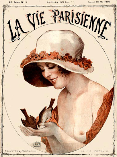 La Vie Parisienne 1919 Nude Paris France | Sex Appeal Vintage Ads and Covers 1891-1970