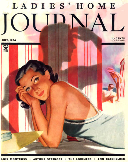 Ladies Home Journal Copyright 1934 Lois Montross | Sex Appeal Vintage Ads and Covers 1891-1970