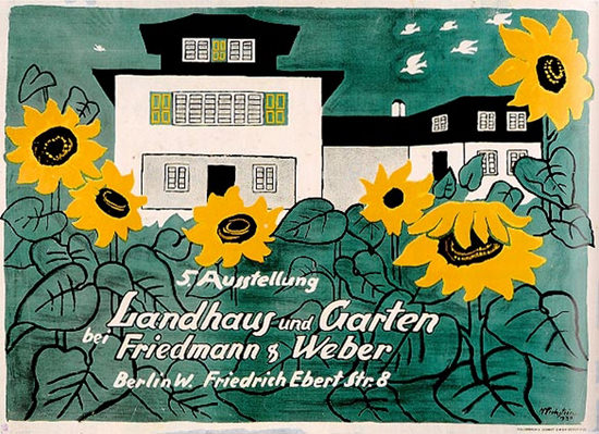 Landhaus Und Garten Berlin 1930 Pechstein | Vintage Ad and Cover Art 1891-1970