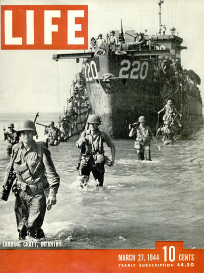 Landing Craft Infantry 27 Mar 1944 Copyright Life Magazine | Life Magazine BW Photo Covers 1936-1970