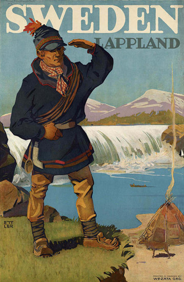 Lappland Sweden | Vintage Travel Posters 1891-1970