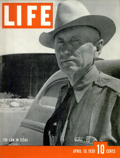 Law in Texas 10 Apr 1939 Copyright Life Magazine | Life Magazine BW Photo Covers 1936-1970