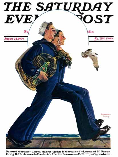 Lawrence Toney Artist Saturday Evening Post 1929_08_24 | The Saturday Evening Post Graphic Art Covers 1892-1930