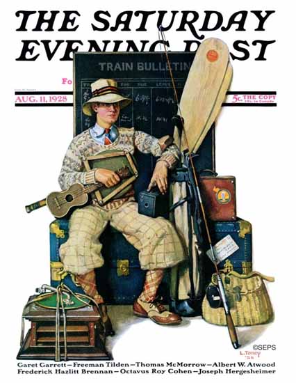 Lawrence Toney Saturday Evening Post 1928_08_11 | The Saturday Evening Post Graphic Art Covers 1892-1930