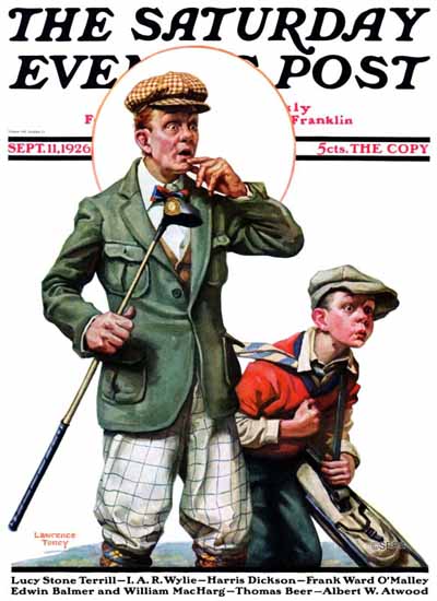 Lawrence Toney Saturday Evening Post Golf 1926_09_11 | The Saturday Evening Post Graphic Art Covers 1892-1930