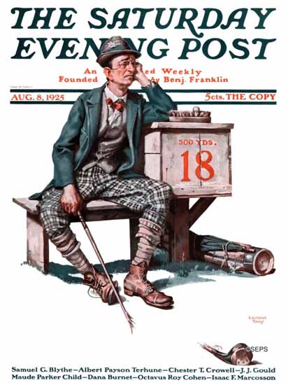 Lawrence Toney Saturday Evening Post Hole 18 1925_08_08 | The Saturday Evening Post Graphic Art Covers 1892-1930