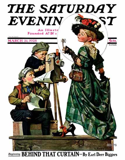 Lawrence Toney Saturday Evening Post The Shooting 1928_03_31 | The Saturday Evening Post Graphic Art Covers 1892-1930