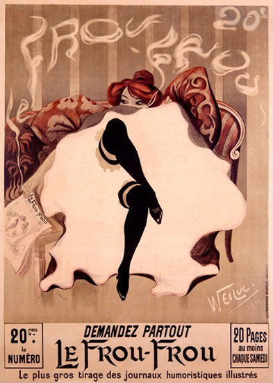 Le Frou Frou Magazine Lucien Henri Weiluc | Sex Appeal Vintage Ads and Covers 1891-1970