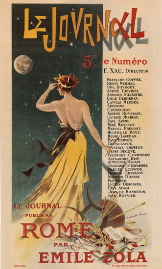 Le Journal Rome Par Emile Zola France | Sex Appeal Vintage Ads and Covers 1891-1970