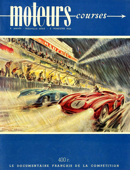 Le Mans 24 Heures Marchal 1954 | Vintage Ad and Cover Art 1891-1970