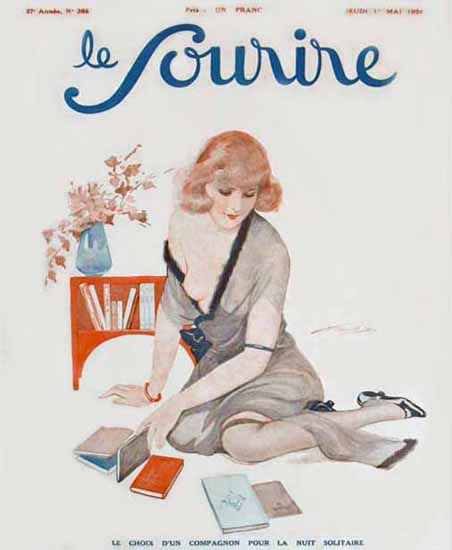 Le Sourire 1924 Le Choix Suzanne Meunier | Sex Appeal Vintage Ads and Covers 1891-1970