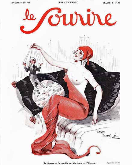 Le Sourire 1924 Marianne Jack Abeille | Sex Appeal Vintage Ads and Covers 1891-1970