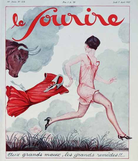 Le Sourire 1927 Aux Grands Maux Georges Pavis | Sex Appeal Vintage Ads and Covers 1891-1970