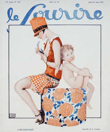 Le Sourire 1927 L Inconstant Georges Leonnec | Sex Appeal Vintage Ads and Covers 1891-1970