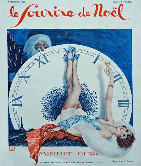 Le Sourire 1930 Minuit Georges Leonnec | Sex Appeal Vintage Ads and Covers 1891-1970