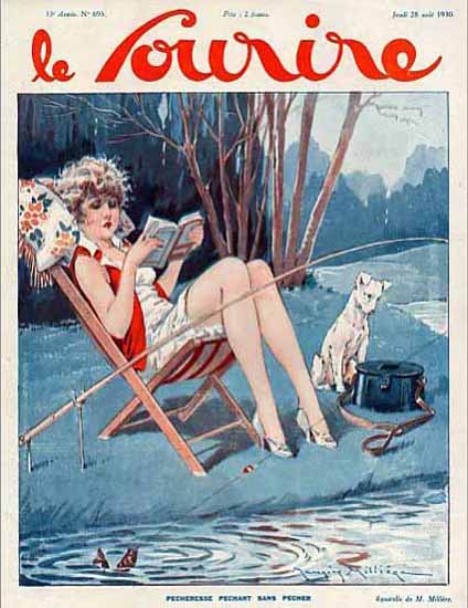 Le Sourire 1930 Pecheresse Maurice Milliere | Sex Appeal Vintage Ads and Covers 1891-1970