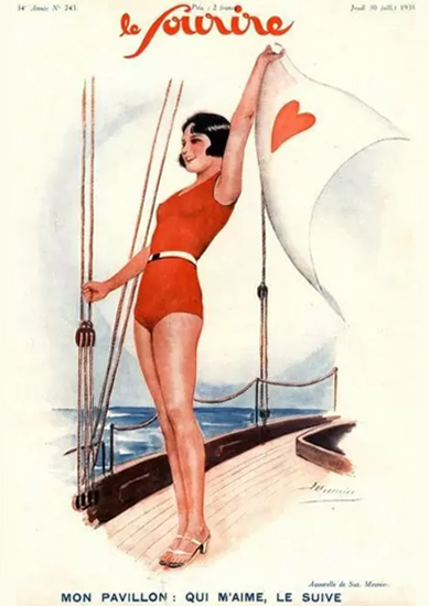 Le Sourire 1931 Mon Pavillon Suzanne Meunier | Sex Appeal Vintage Ads and Covers 1891-1970