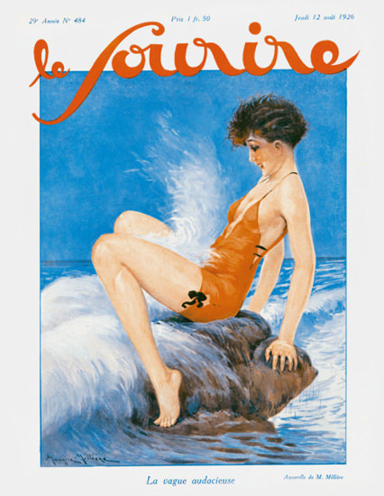 Le Sourire Magazine 1926  La Vague Audacieuse | Sex Appeal Vintage Ads and Covers 1891-1970