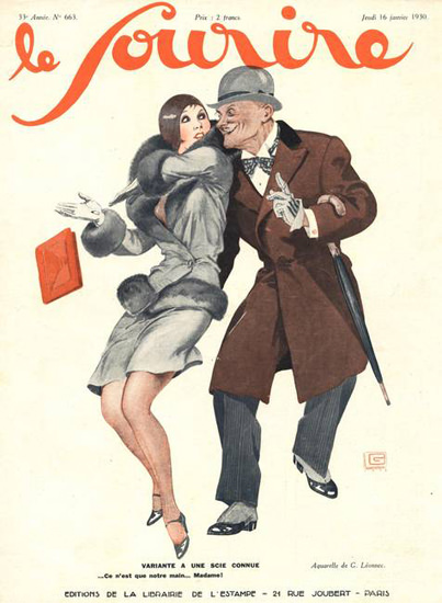 Le Sourire Magazine 1930 A Une Scie Connue | Sex Appeal Vintage Ads and Covers 1891-1970