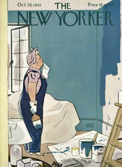 Leonard Dove The New Yorker 1943_10_23 Copyright | The New Yorker Graphic Art Covers 1925-1945