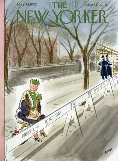 Leonard Dove The New Yorker 1950_03_18 Copyright | The New Yorker Graphic Art Covers 1946-1970