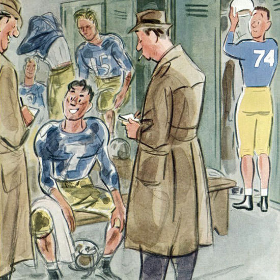 Leonard Dove The New Yorker 1951_10_27 Copyright crop | Best of Vintage Cover Art 1900-1970