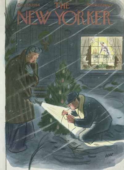 Leonard Dove The New Yorker 1954_12_18 Copyright | The New Yorker Graphic Art Covers 1946-1970