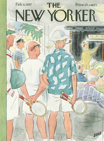 Leonard Dove The New Yorker 1957_02_09 Copyright | The New Yorker Graphic Art Covers 1946-1970