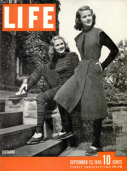 Leotards 13 Sep 1943 Copyright Life Magazine | Life Magazine BW Photo Covers 1936-1970