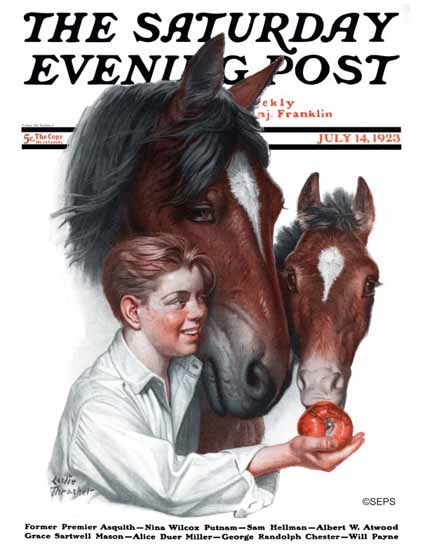 Leslie Thrasher Cover Artist Saturday Evening Post 1923_07_14 | The Saturday Evening Post Graphic Art Covers 1892-1930