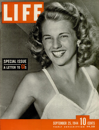 Letter to GIs Special Issue 25 Sep 1944 Copyright Life Magazine | Life Magazine BW Photo Covers 1936-1970