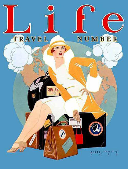 Life Magazine Copyright 1927 Travel Number | Sex Appeal Vintage Ads and Covers 1891-1970