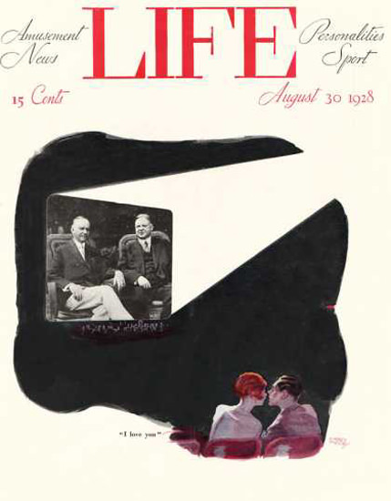 Life Magazine Copyright 1928 I Love You Movie Theater | Vintage Ad and Cover Art 1891-1970