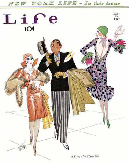 Life Magazine Copyright 1929 A Pretty New York Life | Sex Appeal Vintage Ads and Covers 1891-1970