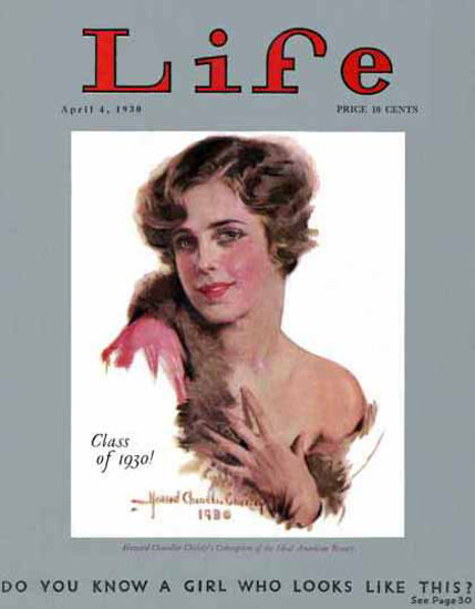 Life Magazine Copyright 1930 Class Of 1930 A Girl Like This | Sex Appeal Vintage Ads and Covers 1891-1970