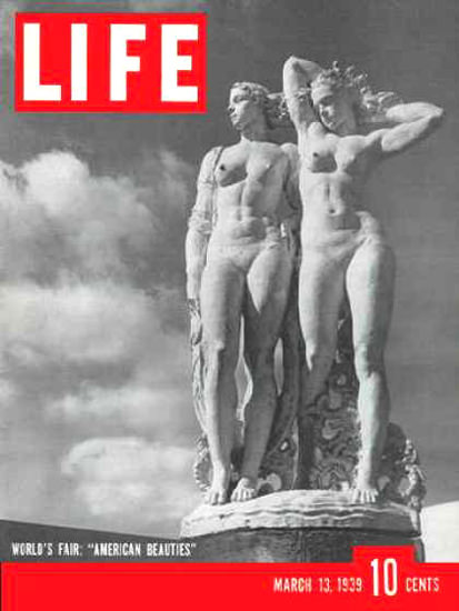 Life Magazine Copyright 1939 New York American Beauties | Sex Appeal Vintage Ads and Covers 1891-1970