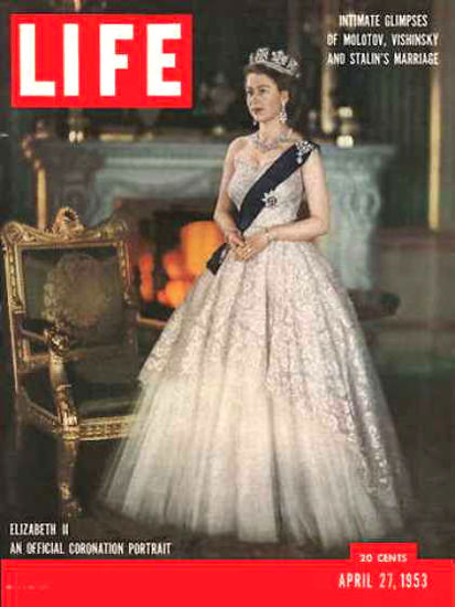 Life Magazine Copyright 1953 Elizabeth II Coronation | Vintage Ad and Cover Art 1891-1970