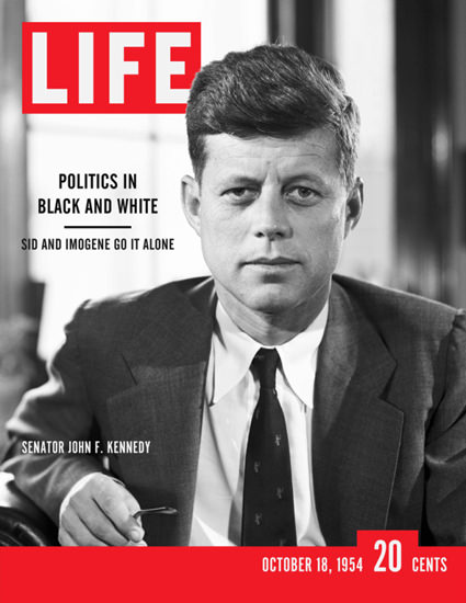 Life Magazine Copyright 1954 John F Kennedy Black White | Vintage Ad and Cover Art 1891-1970