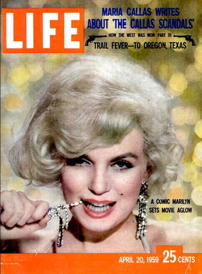 Life Magazine Copyright 1959 Marilyn Monroe | Sex Appeal Vintage Ads and Covers 1891-1970