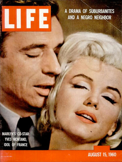 Life Magazine Copyright 1960 Marilyn Monroe Montand | Sex Appeal Vintage Ads and Covers 1891-1970