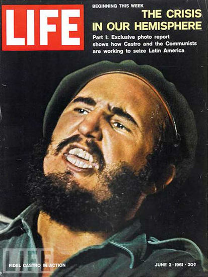 Life Magazine Copyright 1961 Fidel Castro The Crisis | Vintage Ad and Cover Art 1891-1970