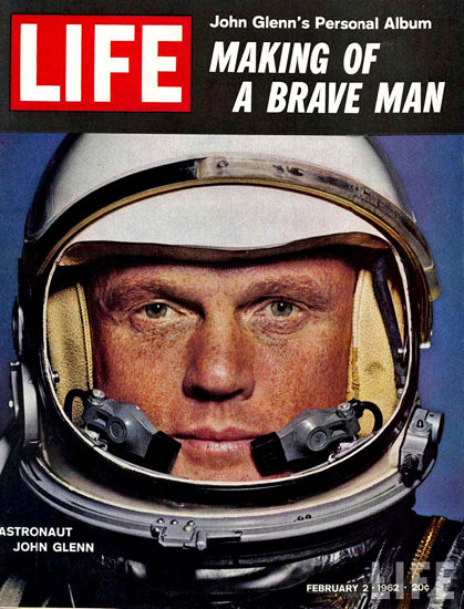 Life Magazine Copyright 1962 Astronaut John Glenn | Vintage Ad and Cover Art 1891-1970